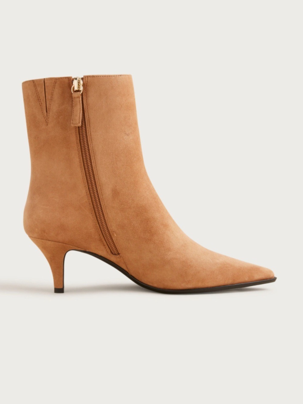 J.Crew Stevie Suede Pointed Toe Ankle Boots Tan Leather Sz 10 NEW
